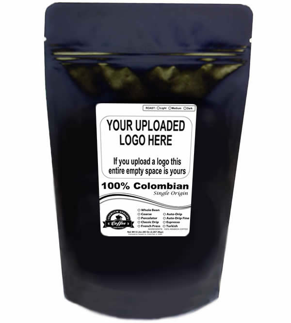 100% Colombian Coffee, 5 LB