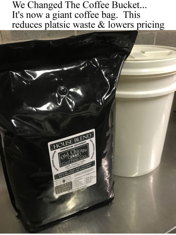 Giant bag of ground coffee bulk coffee supply