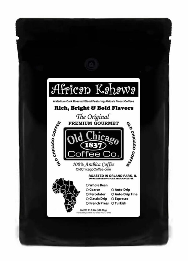 African coffee medium dark roast