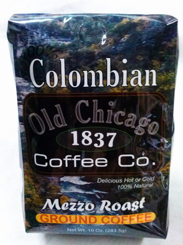 Ground Colombian coffee medium roast