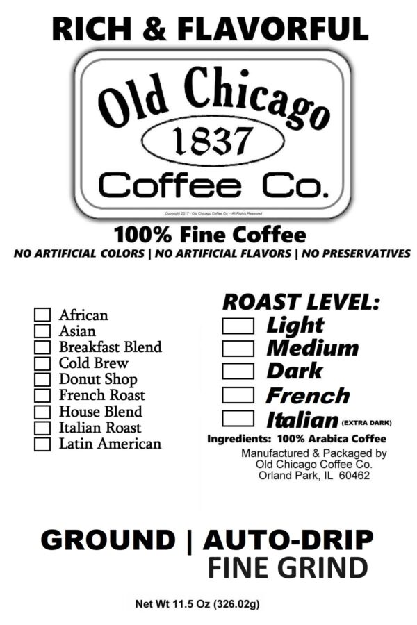 Custom Coffee 11.5 Ounce