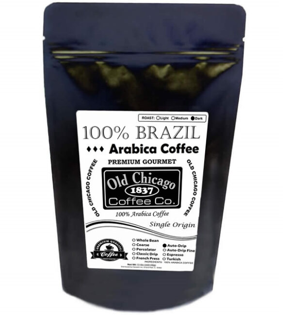 Dark roast Brazil ground coffee